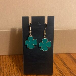 Green Clover Earrings